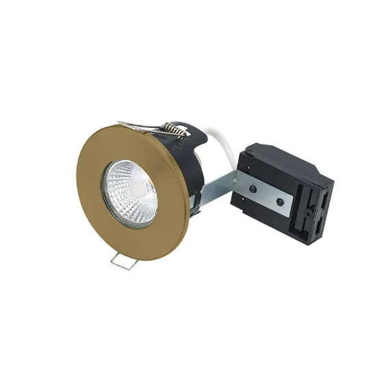 FIRE RATED MV/LV DOWNLIGHT GU10 - ANTIQUE BRASS