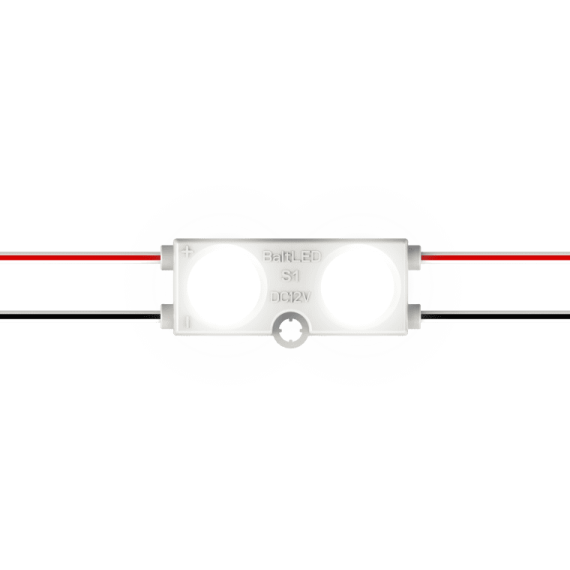 LED MODULES S1 0,75W12V 4000K 80LM IP67 160° 3M 44MM BALT