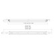RAMI S OPR4 52W/840 WH 6750LM 1161X77X75MM 50'T AIRAM