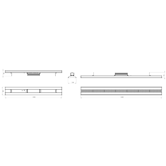 HIGH BAY LINEAR LED 110W/840  G2 15950LM 1,5M TILFØRESELSKABEL 93118941 TUNGSRAM