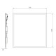 LED PANEL PLATA 34W/840 600X600 3600lm UGR19 MCA3 DALI2 5ÅR AIRAM