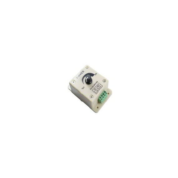 LED DIMMER 12-24V 8A MED VRIDER HVIT PLAST GOLDEN