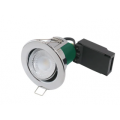 5W FIRESTAY SLIM INTEGRATED FIXED DOWNLIGHT CHROME  - 3000K