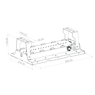 HB IP20 BRACKET 2PC/KIT M10 TUNGSRAM