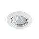 DOWNLIGHT LUCCA GU10 IP23 WHITE TILT, +/- 28° TRIAC FRONT Ø90