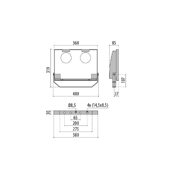 GUELL 2 C/l LED 72W/830 22GR 10784lm PIL