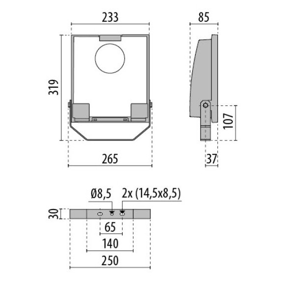 GUELL 1 C/l LED 39W/830 22GR 5392lm PIL