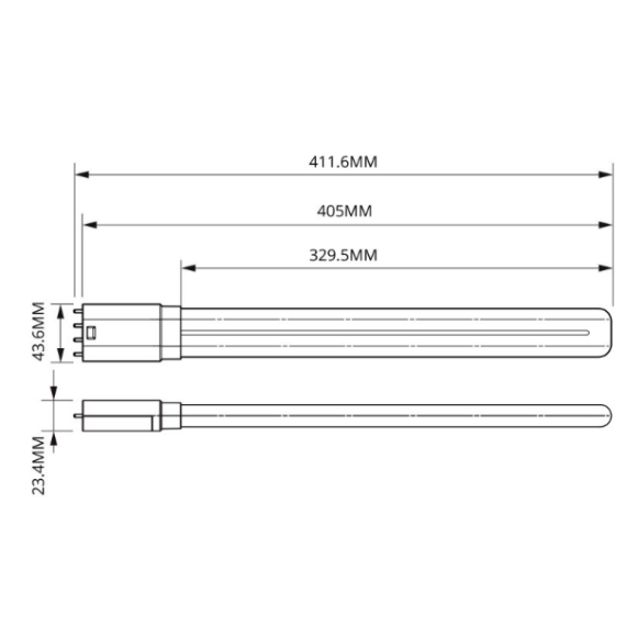 LED PLL 16,5W/830 HF 2G11 (36/42W) 30'T 400MM COREPRO PHILIP