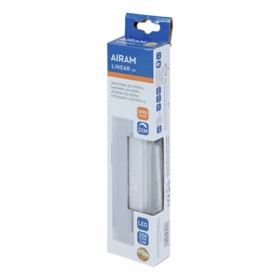 LINEAR 150 IP21 2,5W/830 200LM 150X30X9MM 40'T 4118792 AIRAM