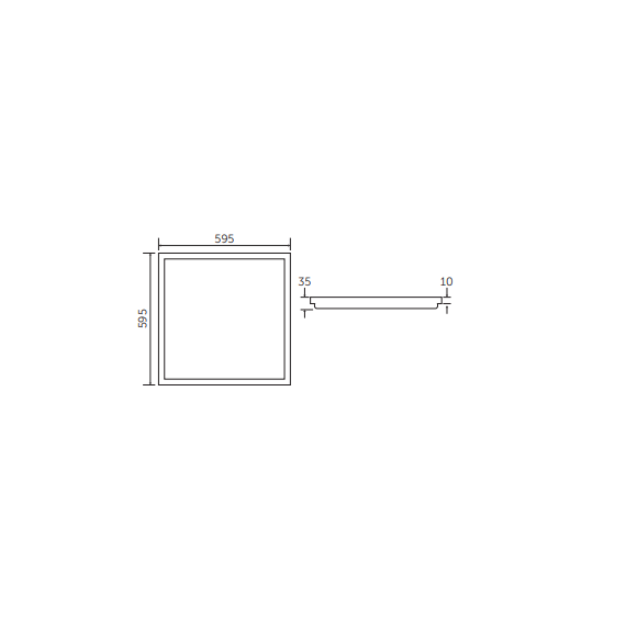 RAMME FOR 595X595MM PANEL