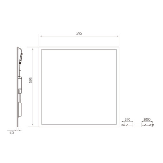 LED PANEL PLATA 26W/840 2800LM CASAMBI UGR19 A1UPAB-CAEU AIRAM