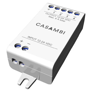 CBU-PWM4 Casambikontroller for led-striper og CCT enheter.  4 utganger.