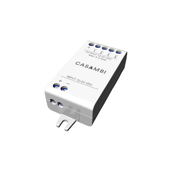 CBU-PWM4 Casambikontroller for led-striper og CCT enheter.  4 utganger.