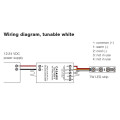 cbu-pwm4-koblingsskjema tunable white, veksler mellom fargetoner av hvitt lys - LED