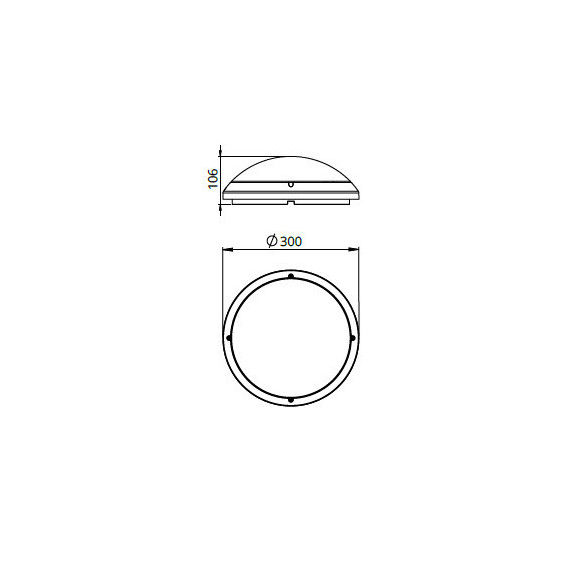 BULKHEAD G2 17W/840 300MM SENSOR 93119334 TU