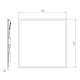 LED PANEL PLATA 45W/830 600X600 4600LM UGR19 MCA3 1/5 5ÅR 4146634 AIRAM