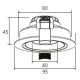 CELEST v2 8W/927 COB HVIT 800LM 60° 230V Ø83 UNOTILT TRIAC 50'T 707410 GOLDEN