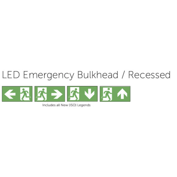 3.3W NØDLYS SPECTRUM LED BULKHEAD IP65 M/SELVTEST 1/12 09040V2 BELL