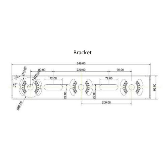 FLOOD LUX SP 480/840 64000lm 40x130° LUMILED INVENTRONICS BRAKETT 500648 UNO