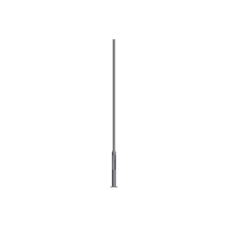 Parkmast med fotplate og grønn combicoat. Velegnet for bryggeanlegg.