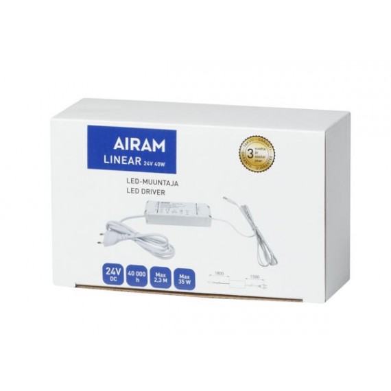 LINEAR LED-DRIVER 40W 24V TIL BENKEARMATUR AIRAM